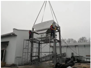 南京現(xiàn)場(chǎng) 皮帶機(jī)即將安裝完成?。?！